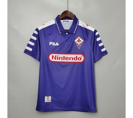 Fiorentina 98/99 Home Purple Soccer Jersey